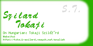 szilard tokaji business card